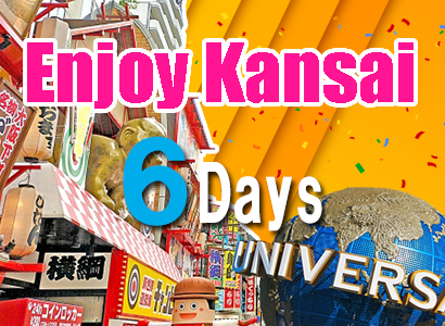 World Heritage Site to Enjoy Kansai 6 days