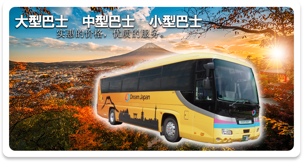 我们可以提供大、中、小型巴士服务,价格合理。